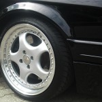 BMW E30 Cabrio Lackierung schwarz