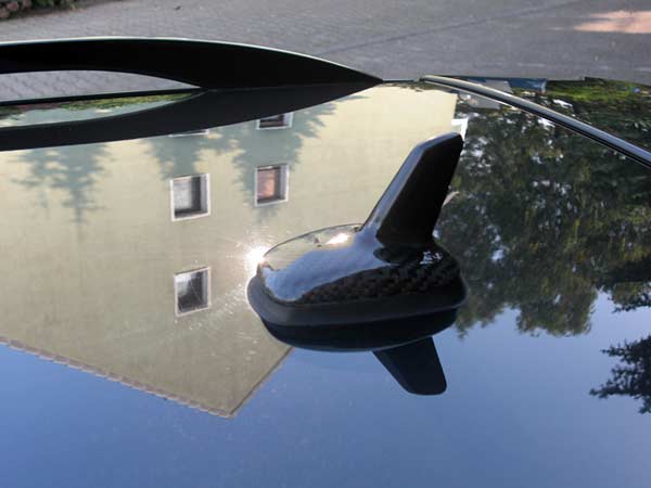 Audi A4 schwarz Kohlefaser Carbon Tuning