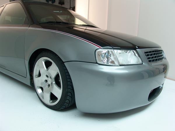 Audi A3 Lackierung grau silber Tuning