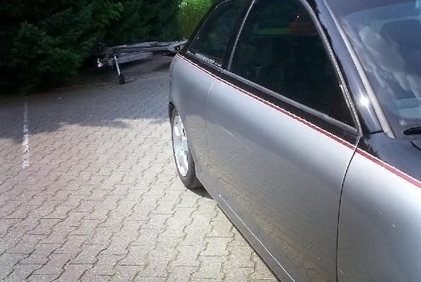 Audi A3 Lackierung grau silber Tuning