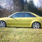 Audi A4 Lackierung gelb Kohlefaser Carbon