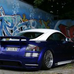 Audi TT Effektlackierung dunkelblau weiss Tuning