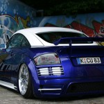 Audi TT Effektlackierung dunkelblau weiss Tuning