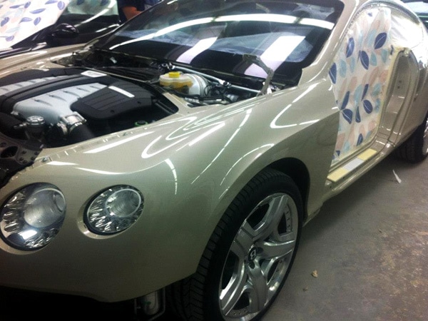 Bentley Continental Silber Carbon Tuning