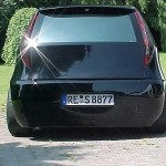 Fiat Punto schwarz Lackierung