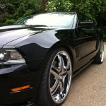 Ford Mustang Autolackierung schwarz