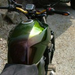 Kawasaki Motorrad Effektlackierung changierender Lack
