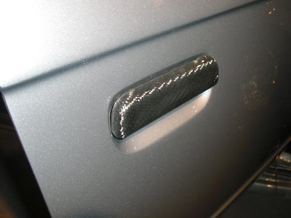 Opel Kadett D silber Lack Aufarbeitung Tuning Kohlefaser Chrom Türgriff