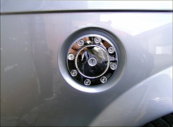 Opel Kadett D silber Lack Aufarbeitung Tuning Kohlefaser Chrom Tankdeckel