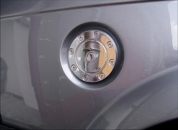 Opel Kadett D silber Aufarbeitung Karosserieumbau Tuning Tankdeckel
