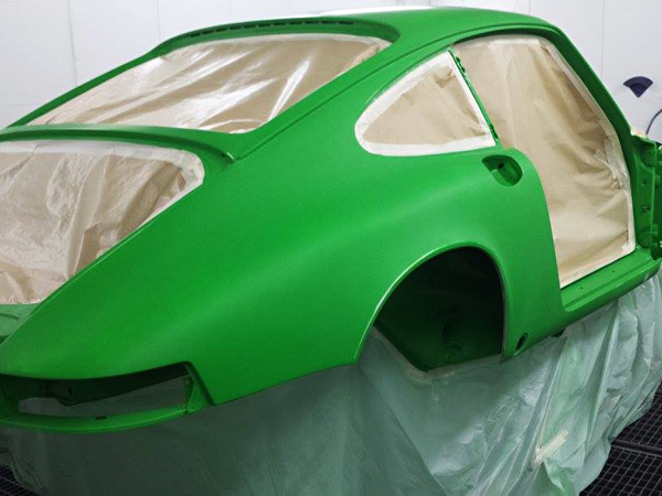 Porsche 911 Lackierung grün