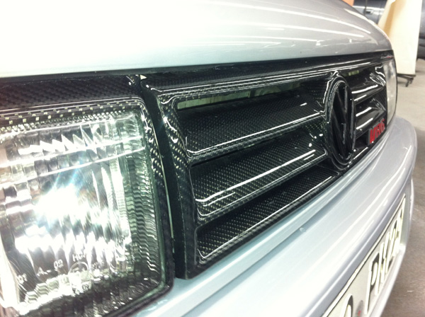 VW Corrado silber Tuning Kohlefaser Carbon