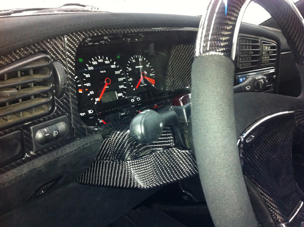 VW Corrado silber Tuning Kohlefaser Carbon Lenkrad Cockpit