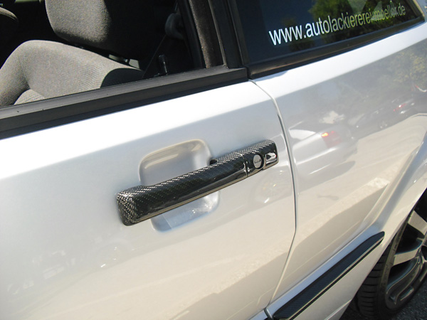 VW Corrado silber Tuning Kohlefaser Carbon Türgriff