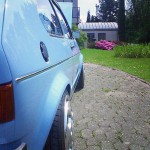 VW Golf 1 floridablau hellblau Lackierung Tuning