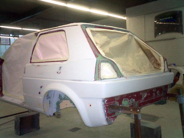 VW Golf 2 anthrazit Aufarbeitung Karosserie
